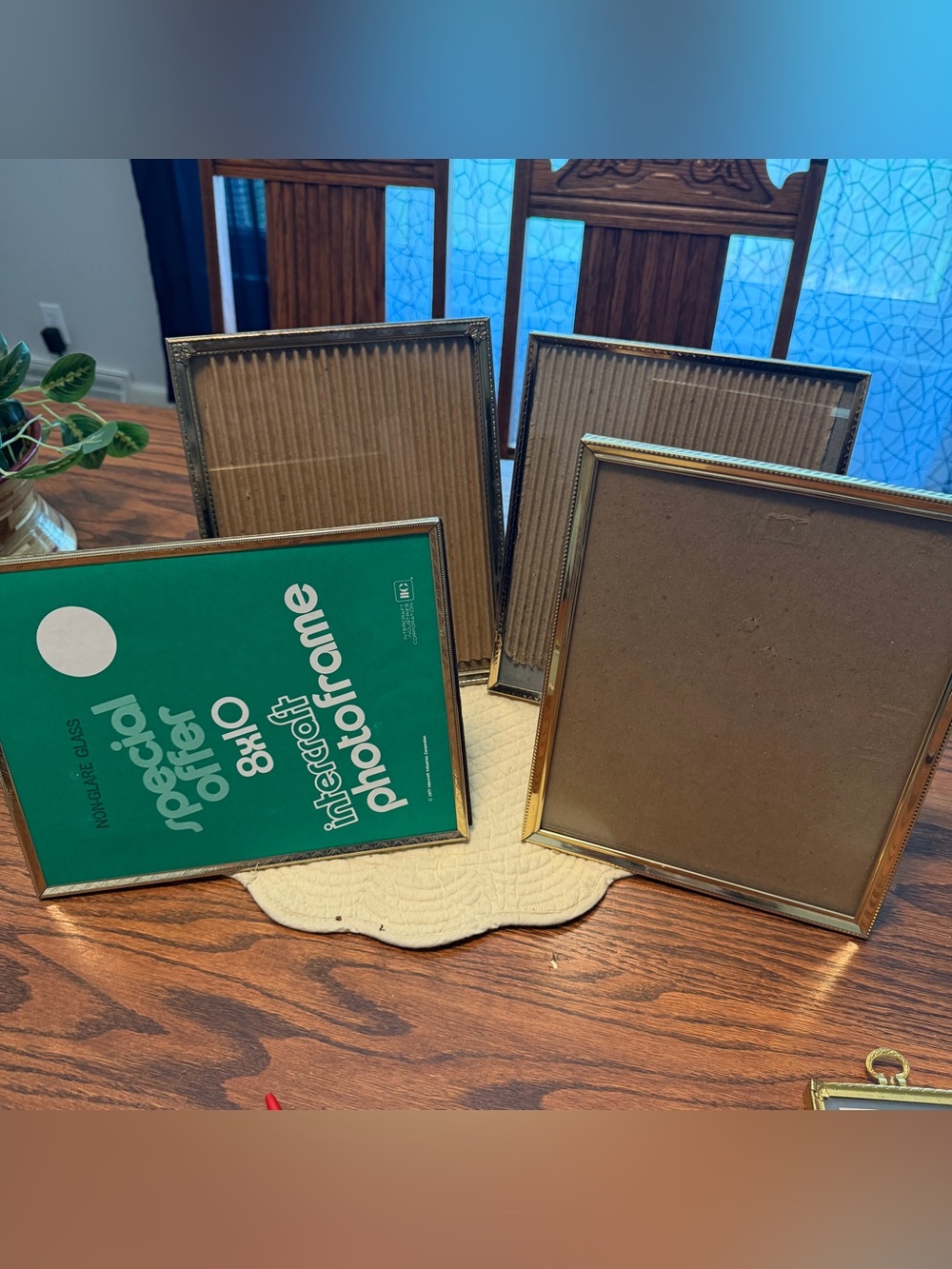 Brass Gold Metal Photo Frame - 8x10 (Set of 4)